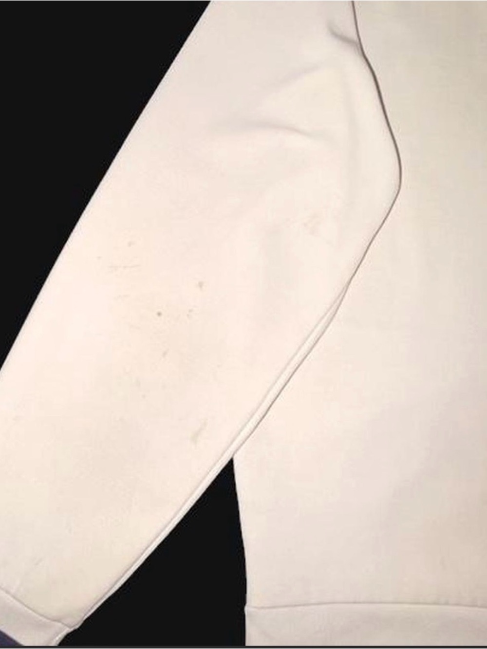 Ralph Lauren White Jacket with Navy Shoulder Panels & Striped Collar - Picture 7 of 7